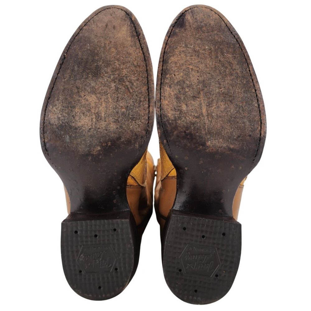 Vintage Unique Exotic Ostrich Tony Lama Mens 7D Brown Cowboy Western Boots CBC - Picture 5 of 16
